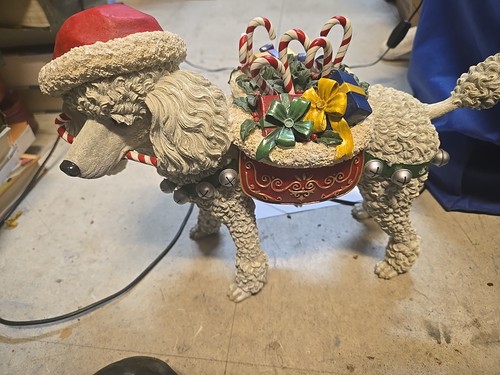 Danbury mint christmas poodle - mint,