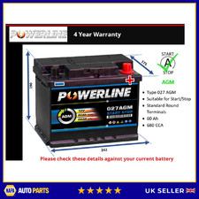 AGM Battery fits MITSUBISHI