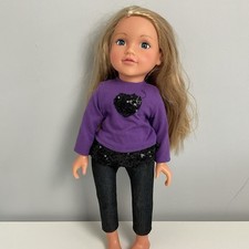Chad Valley Design a Friend Doll Katie Purple Outfit Blonde Hair