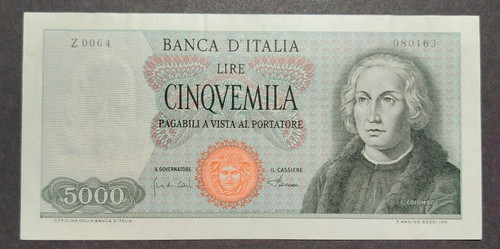 5000 lire colombo 1st - 5000,
