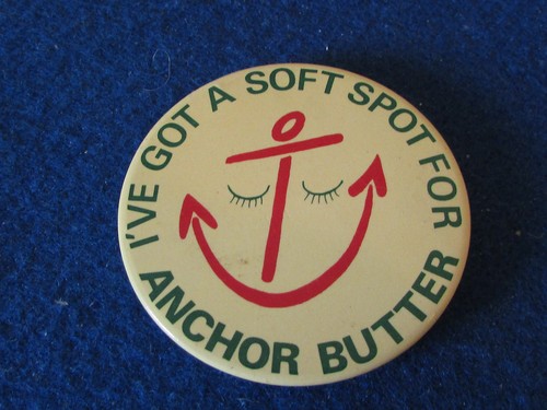 Vintage button badge anchor - button,