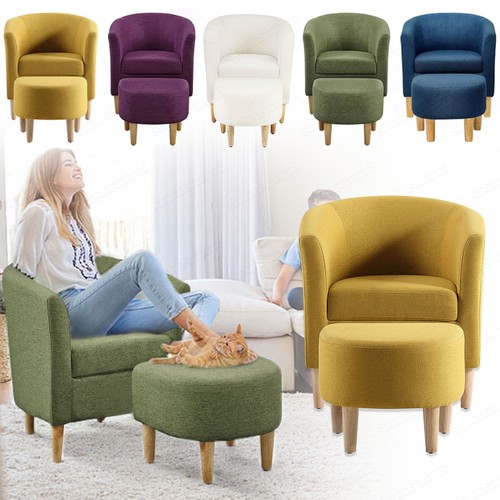 Accent armchair with ottoman - with,