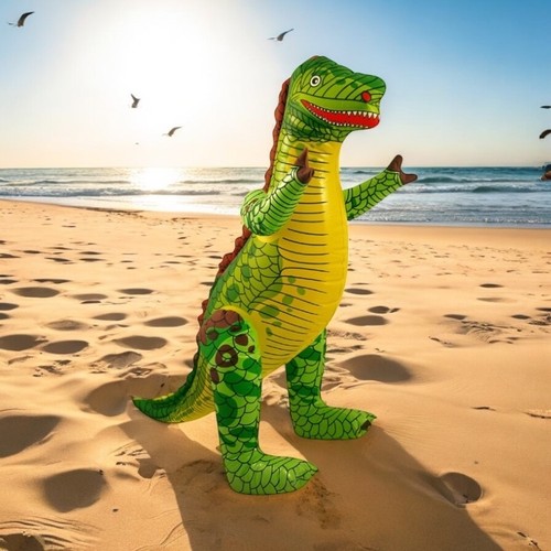12pk inflatable dinosaur - dinosaur, 76cm
