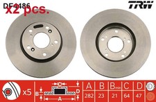 X2 PCS FRONT BRAKE DISC ROTOS