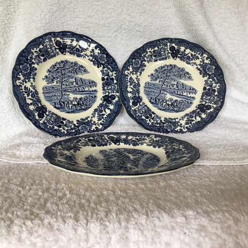 Vintage blue and white royal - white,
