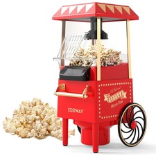 COSTWAY Popcorn Maker Cart