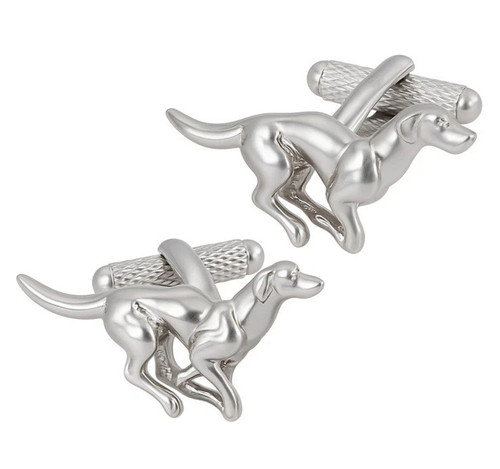 Greyhound dog cufflinks - cufflinks,