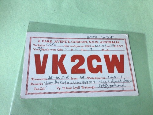 Vintage qsl radio - vintage,