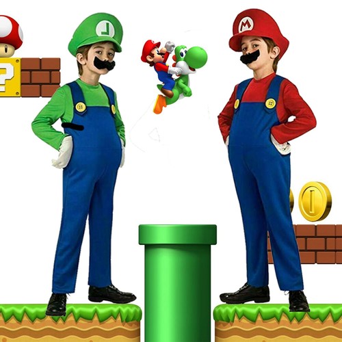 Kids super mario - super, and