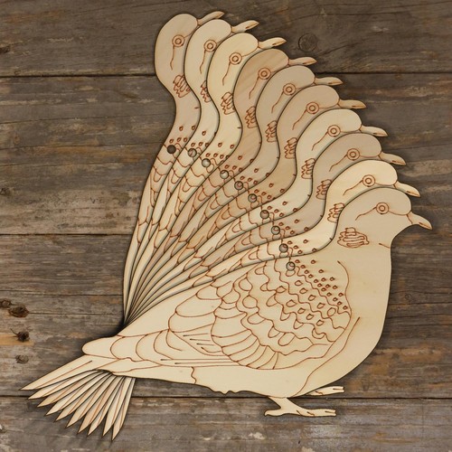 10x wooden turtle - wooden, on