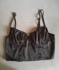 LADY'S BLACK SHINY LACE UP