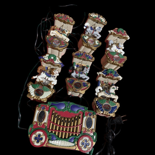 Christmas carousel horses - christmas,