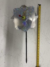 Set Of 10 Reflective Windmill Garden Bird Deterrent / Repellent Scarers