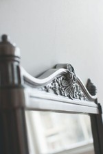 Burlington Georgian Traditional Mirror Brushed Aluminium