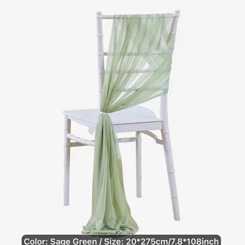 Sage green chair - chair, sash,