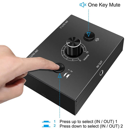 5mm audio switcher input - 3.5mm,