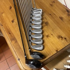 FULL SET MACGREGOR TPW GOLF CLUBS/Irons R/H,R/Flex 3,4,5,6,7,8,9,PW,SW,1W,5W&Bag