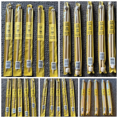 Bamboo knitting needles pair - knitting,