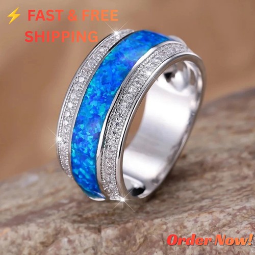 Stylish blue fire opal stone - fire,