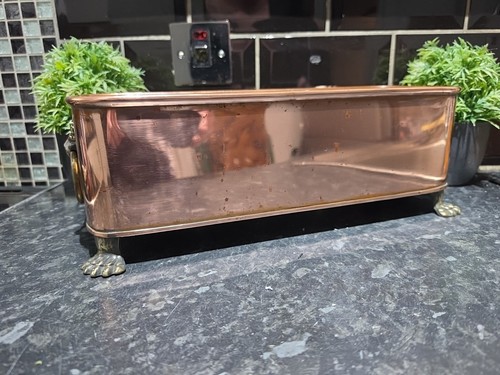 Copper rectangular planter - copper,