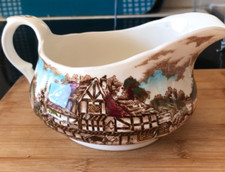 Vintage Alfred Meakin Coaching Days  gravy jug/boat