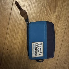 Genuine official superdry Japan outdoor canvas wallet card storage in Blue