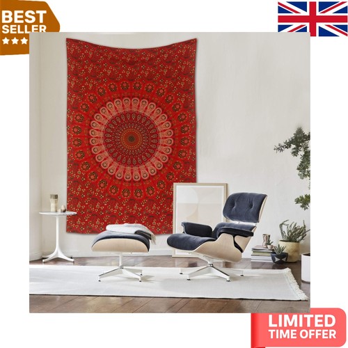 Elegant handmade red tapestry - handmade,