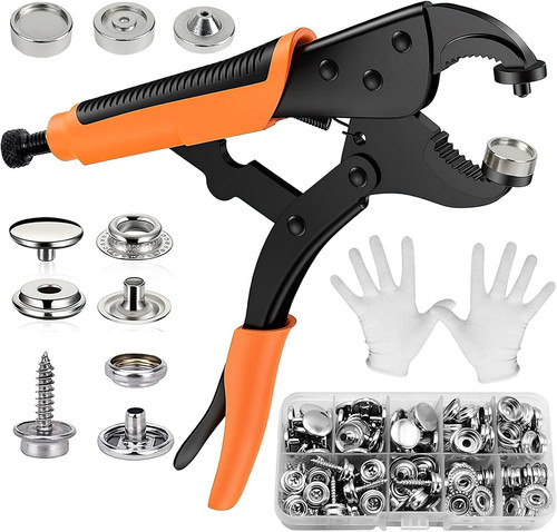 Snap fastener tool - fastener, kit