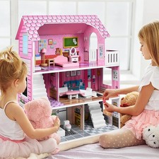 Large Wooden Dolls House Girls