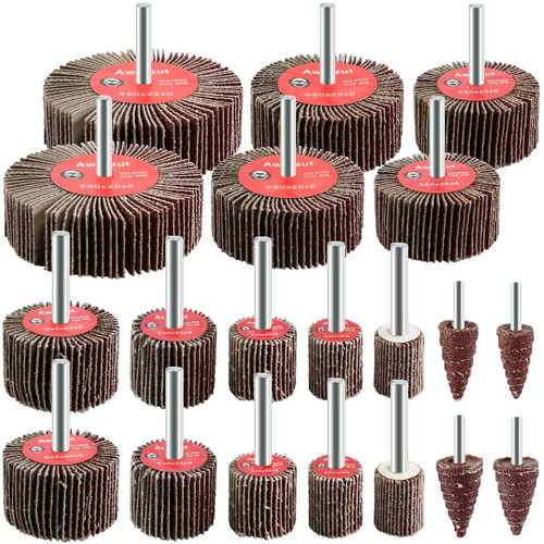 Grit flap wheel set 20pcs - 80,