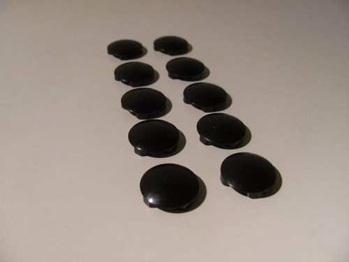 Lego 10x black round - lego, dish