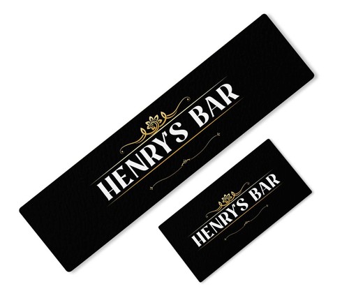 Personalised bar runner - personalised,