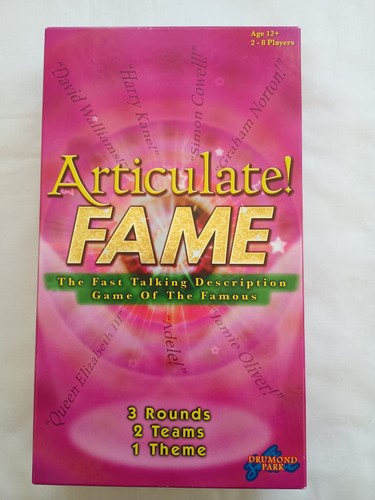 Articulate fame board game - fame,