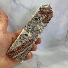Mexican Agate Druzy Obelisk