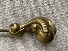 OLD  Brass Ball And Claw poker