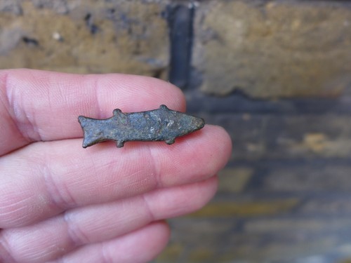 Romano british fish brooch - romano,