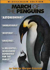 March of the Penguins DVD Morgan Freeman (Region 1) NTSC Free UK P&P