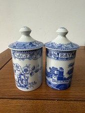 2 x Spode The Blue Room