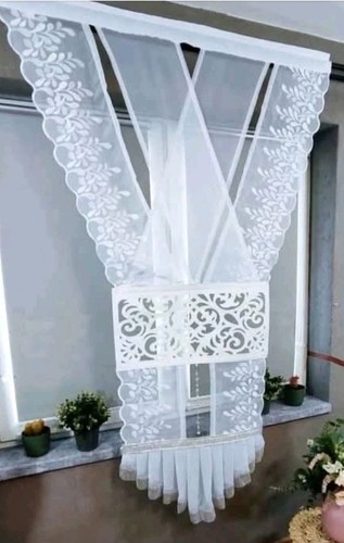 Amazing net curtain with - , white