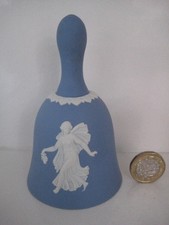 WEDGWOOD DANCING HOURS DESIGN ENGLISH JASPERWARE BELL ORNAMENT DANBURY MINT EXC