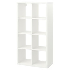 IKEA KALLAX Shelving Unit 77x147cm Bookcase Storage White Black Grey Oak Gloss