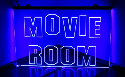 Movie room led light sign - led,