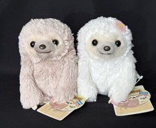Amuse Sloth Plushies Futan & Fuuko with tags - 13cm - Kawaii Cute Japanese