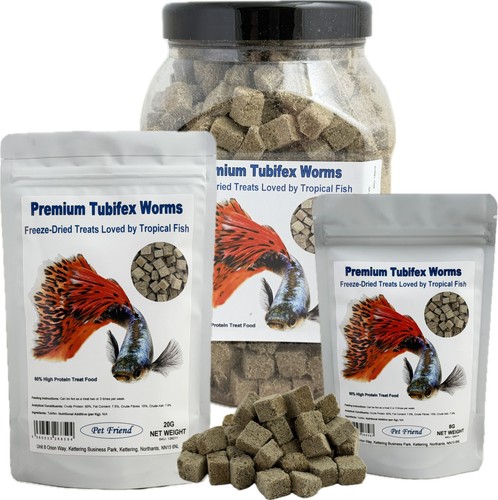 Pet friend tubifex freeze - tubifex,