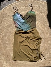 Zara Olive Cover Up Skirt Summer Holiday Beach Festival Swimwear L  XL Ibiza