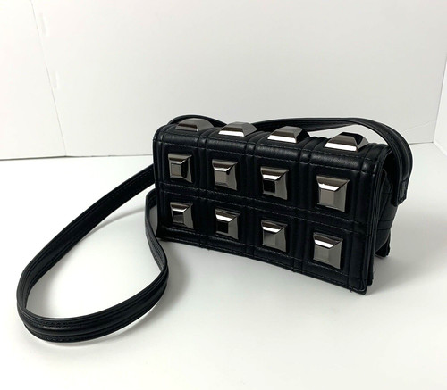 Zara black quilted crossbody - black,