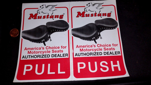 Push mustang seats sticker - push,