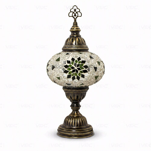 Green turkish mosaic table - green,