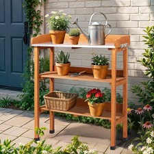 Garden Potting Bench Table