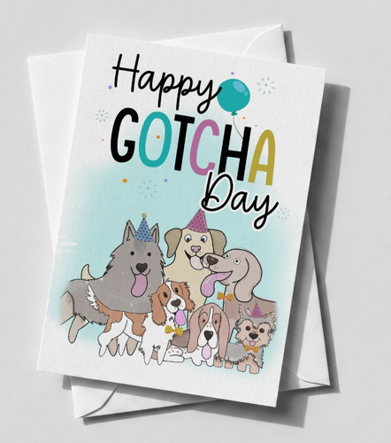 Dog adoption card rescue - adoption, –